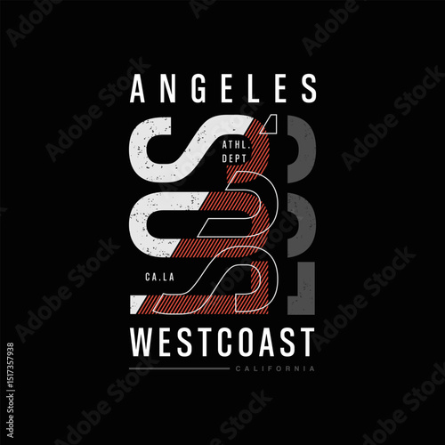 los angeles typography slogan print t shirt or sweatshirt .