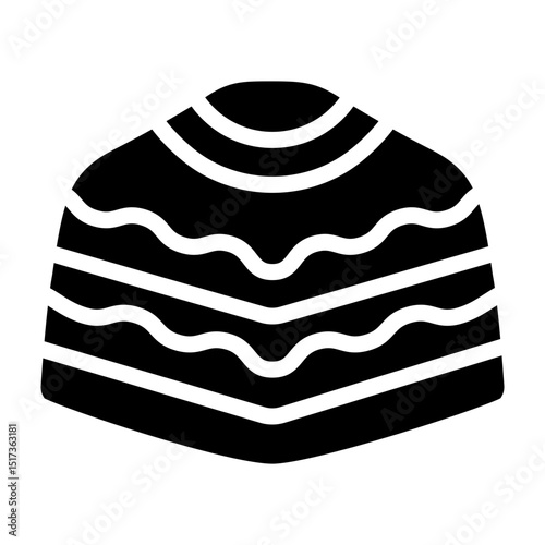 Poncho Vector Glyph Icon Design
