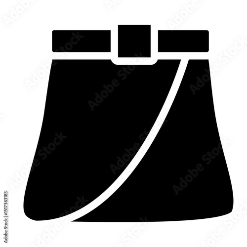 Skirt Vector Glyph Icon Design