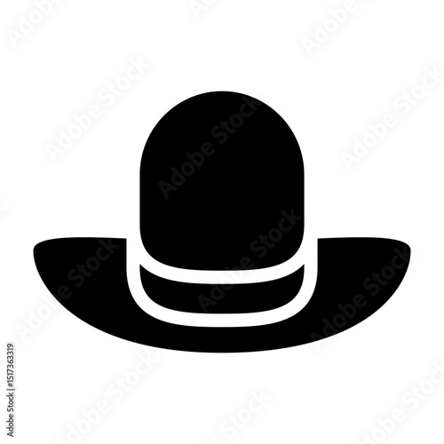 Women Hat Vector Glyph Icon Design