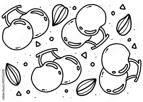 seamless pattern with Cherry