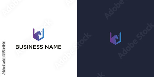 Shielded Equine: A modern logo design featuring a stylized silhouette of a horse inside a shield, with the business name elegantly displayed. The logo embodies strength, stability, and forward motion.