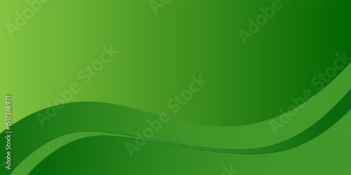 Modern abstract background green . Wavy background . eps 10
