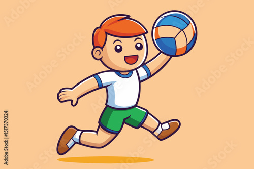 boy playing basketball