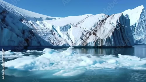 Wallpaper Mural Massive glacial icebergs floating Torontodigital.ca