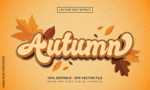 Hello Autumn Text Effect