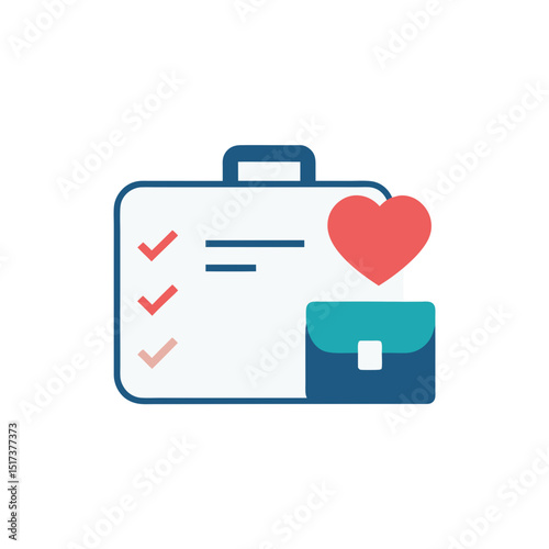 briefcase with heart and checklist icon symbolizin.svg