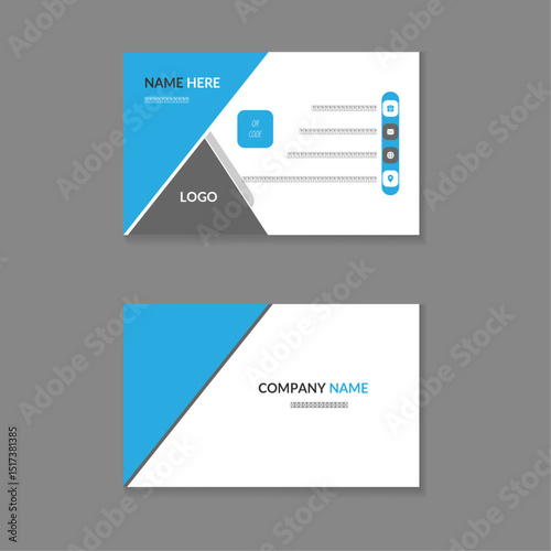 Clean Business Card professional and creative modern name card Design