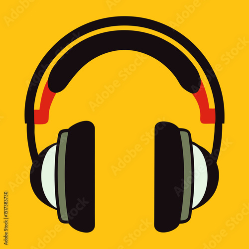 headphones on a white background