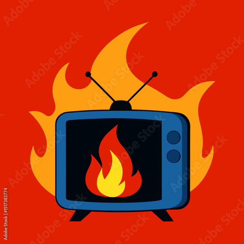 tv and fire