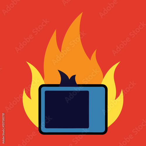 vector fire icon