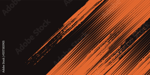 Grunge texture effect background. Distressed rough dark abstract textured. Black isolated on red. Graphic design element vintage style sport modern