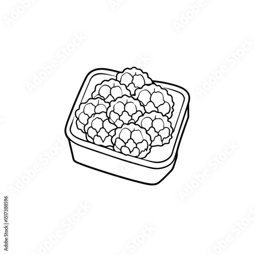 Chicken Nugget Silhouette Pack – Fast Food Vector Elements