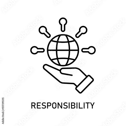 Icon a responsibility, isolated against a clean background.
