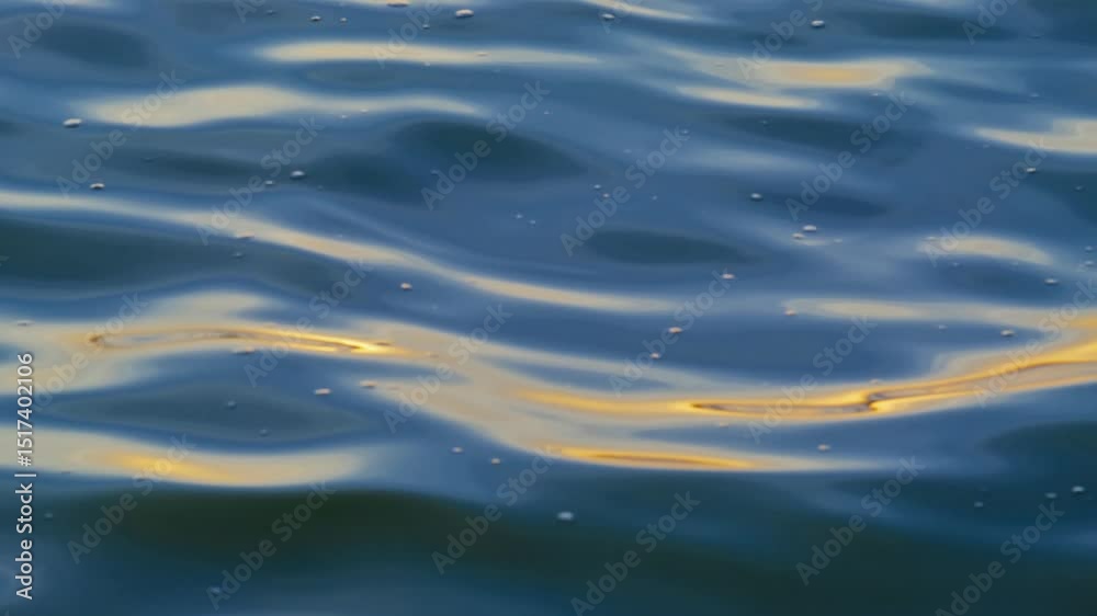 Close-Up of Sunlit Water Ripple Close-Up of Sunlit Water Ripple