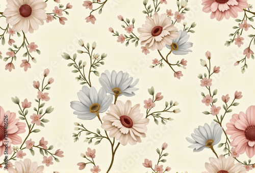Backgound pattern of the White flower