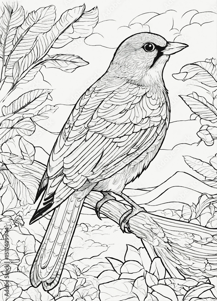 Fototapeta premium line art illustration