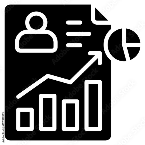 Progress Chart glyph icon
