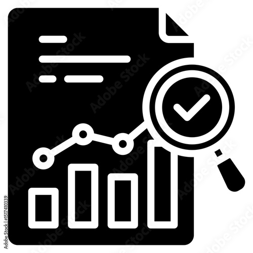 Review Report glyph icon