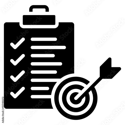 Target Plan glyph icon