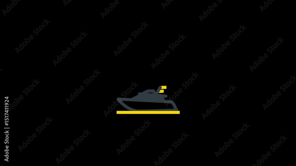 Filmstrip animation with gray squares on a dark background for video editing