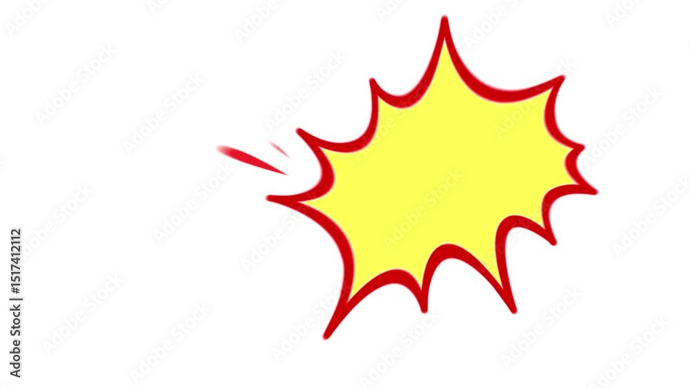 Megaphone and speech bubbles. protest or advertisement Concept for message, announcement. video 4k