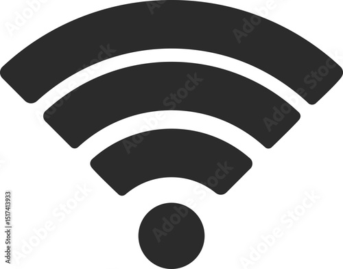 wi-fi icon in dark grey editable vector illustration
