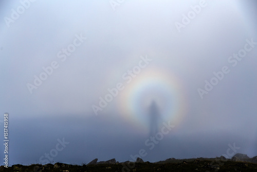Brocken spectre in the Mountains