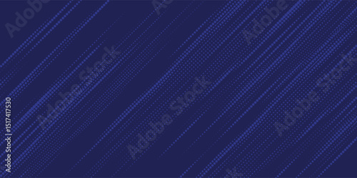 Bright navy blue dynamic abstract vector background with diagonal lines. Trendy classic color of 2020. 3d cover of business presentation banner for sale event