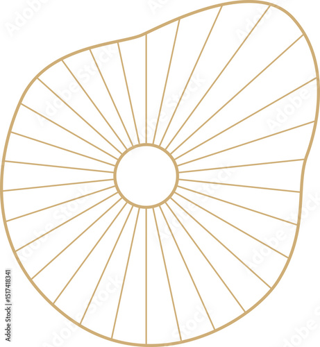 abstract simple flower element