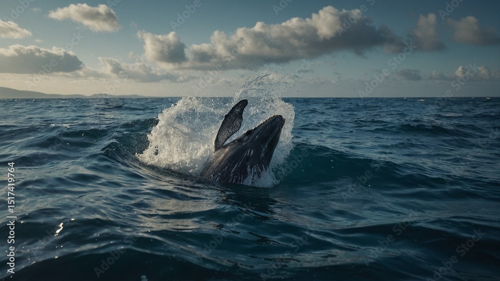 Fototapeta premium dolphin in the sea