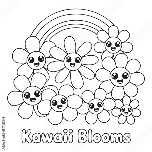 Bold & Easy Simple Flowers Coloring Pages For Kids