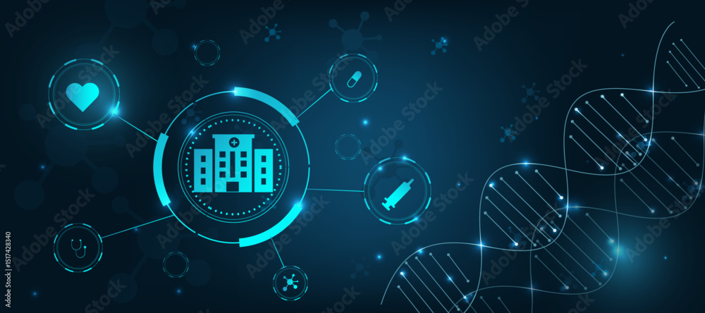 health care medical abstract blue background with healthcare symbol health care medical abstract blue background with healthcare symbol