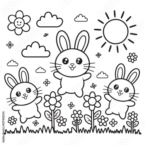 WebBold & Easy Simple Flowers Coloring Pages For Kids
