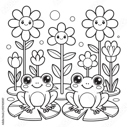 WebBold & Easy Simple Flowers Coloring Pages For Kids
