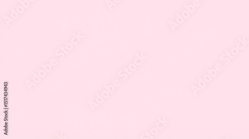 Solid light pink background.