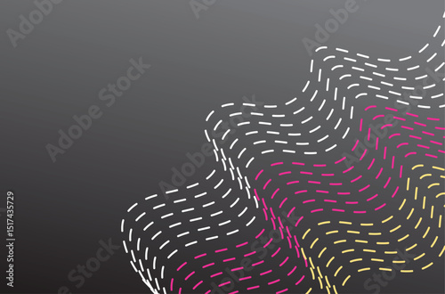 Abstract background with lines and waves. Vector illustration for your design.