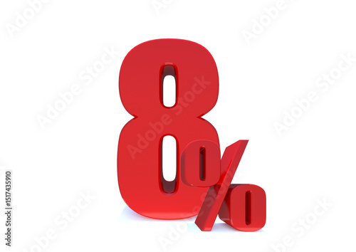 8 Percent off 3d Sign on White Background, Special Offer 8% Discount Tag, Sale Up to 8 Percent Off,big offer, Sale, Special Offer Label, Sticker, Tag, Banner, Advertising, offer ... See More 