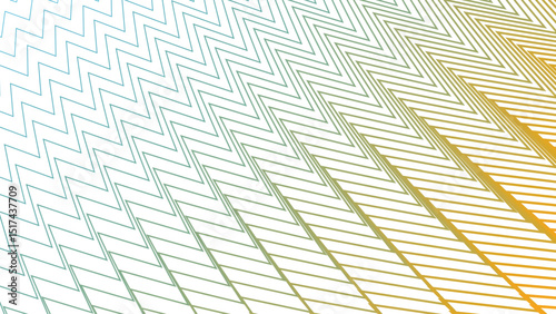Green Yellow Zigzag Pattern Background for Energetic and Bold Design