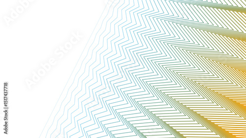 Green Yellow Zigzag Pattern Background for Energetic and Bold Design
