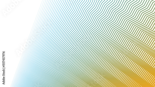 Green Yellow Zigzag Pattern Background for Energetic and Bold Design