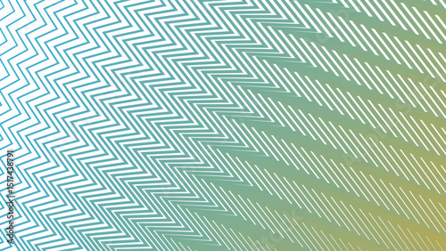 Green Yellow Zigzag Pattern Background for Energetic and Bold Design