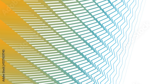 Green Yellow Zigzag Pattern Background for Energetic and Bold Design