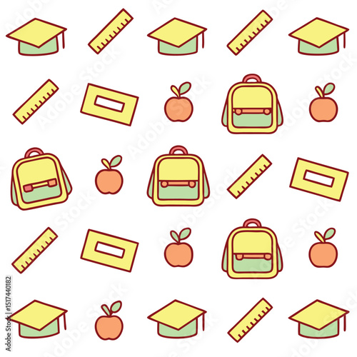 School & Learning Doodles Vector Set | Hand-drawn Educational Icons and Study Elements

