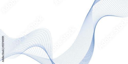 modern technological dynamic abstract geometric shapes of blend wave lines, Technology, data science, geometric wave lines, smooth element swoosh speed wave line patterns with gradient colors.