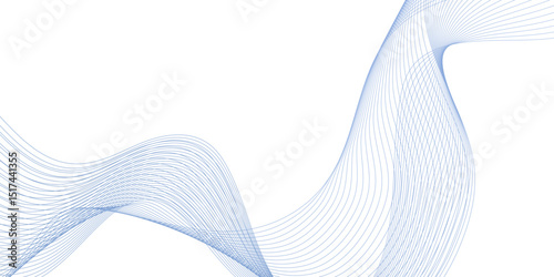 Dynamic flowing abstract wave lines texture with elegant movement, futuristic light gradient curves.