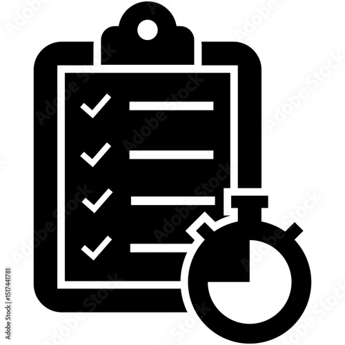 Schedule, timetable, training icon