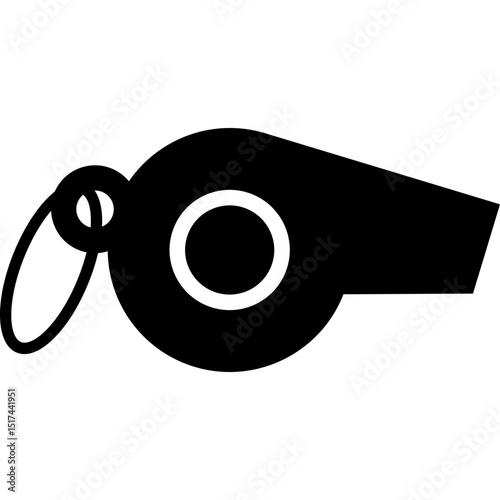 Whistle, referee icon