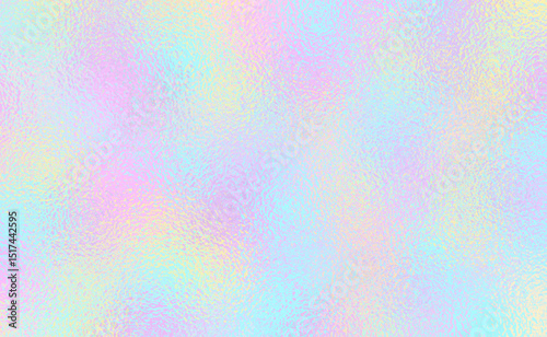 Vector pastel rainbow foil texture background. Abstract gradient bright and shiny light reflection rough texture surface. Vector for background, backdrop, web, wallpaper, print and design artwork.