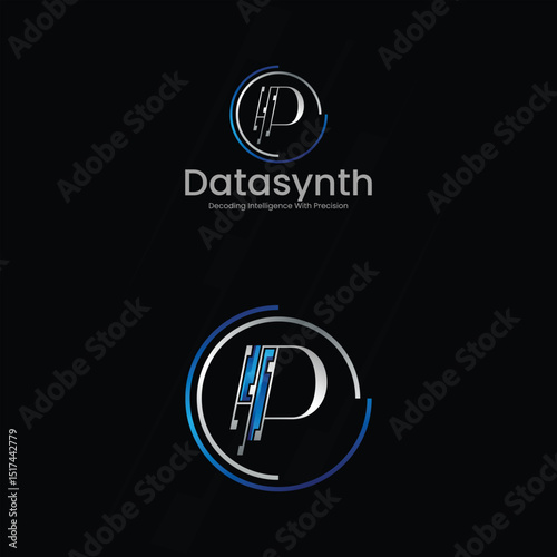 Tech Branding  Abstract d Monogram Logo